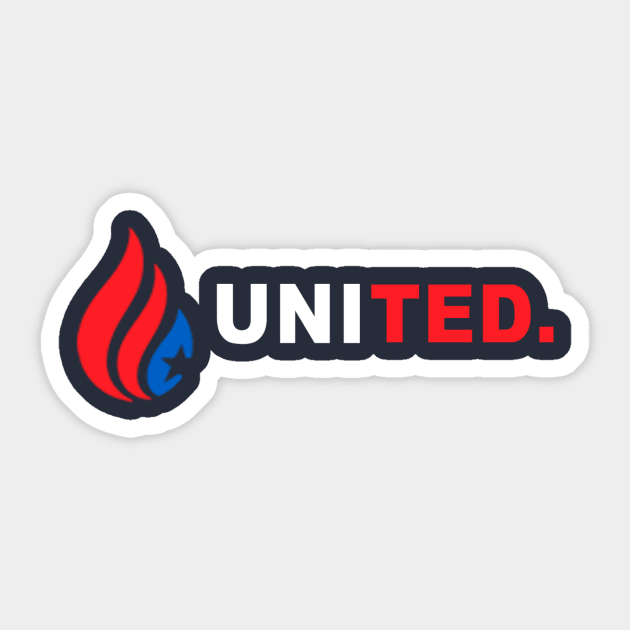 UNI(TED) T-SHIRT Sticker by UnitedforCruz